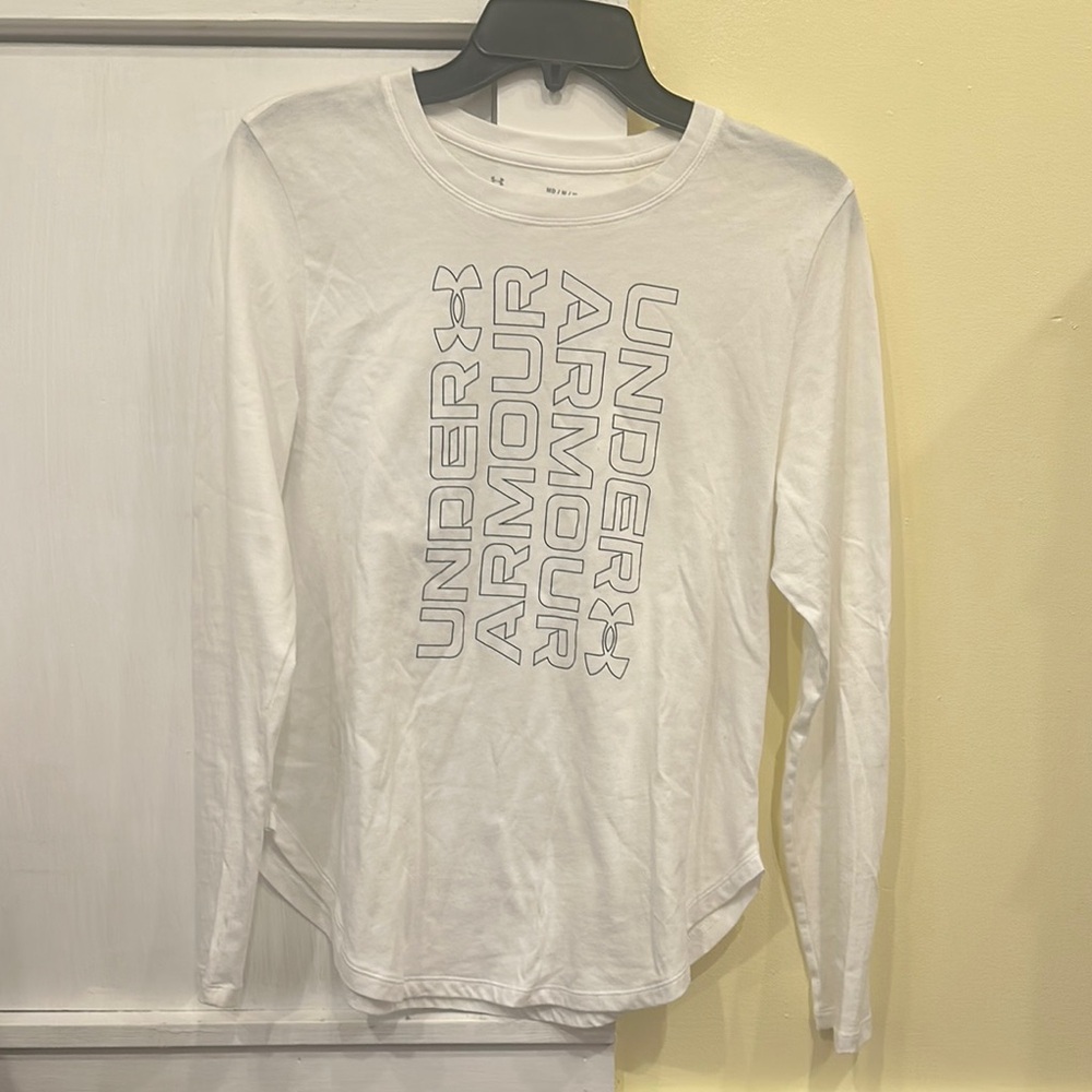 Under Armour White Long Sleeve Shirt